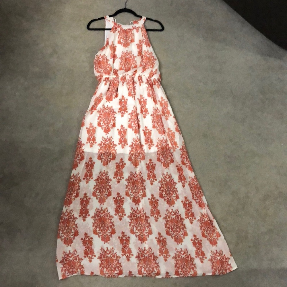 Medium floral maxi dress.